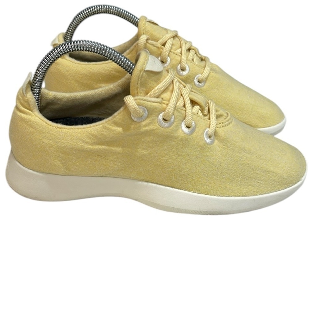 Allbirds Washable Wool Runners Sneakers SZ 8 Women Yellow